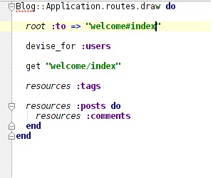 routes with root defined